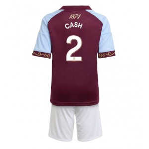 Fotbalové Dres Aston Villa Matty Cash #2 Dětské Domácí Oblečení 2025-26 Krátký Rukáv (+ trenýrky)